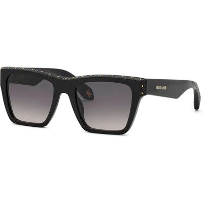 Roberto Cavalli Lunettes De Soleil Pour Femme Src155v-54700y 54x20x140 Mm Shiny Black Smoke Gradient/CAT3 Femme - Publicité Roberto Cavalli Lunettes De Soleil Pour Femme Src155v-54700y 54x20x140 Mm Shiny Black Smoke Gradient/CAT3 Femme - Publicité