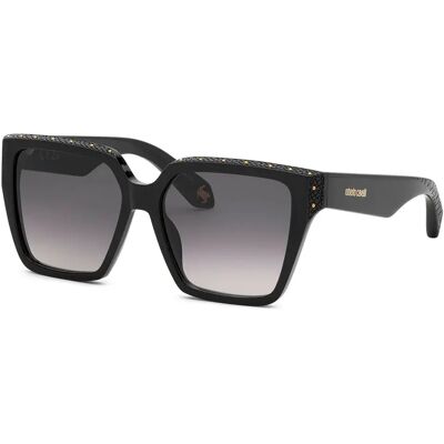 Roberto Cavalli Lunettes De Soleil Pour Femme Src156v-56700y 56x16x140 Mm Shiny Black Smoke Gradient/CAT3 Femme - Publicité Roberto Cavalli Lunettes De Soleil Pour Femme Src156v-56700y 56x16x140 Mm Shiny Black Smoke Gradient/CAT3 Femme - Publicité