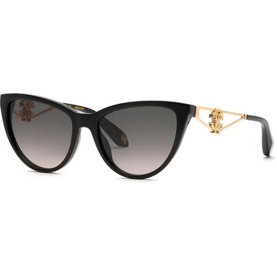 Roberto Cavalli Lunettes De Soleil Pour Femme Src158m-540700 54x17x140 Mm Shiny Black Smoke Gradient/CAT3 Femme - Publicité Roberto Cavalli Lunettes De Soleil Pour Femme Src158m-540700 54x17x140 Mm Shiny Black Smoke Gradient/CAT3 Femme - Publicité