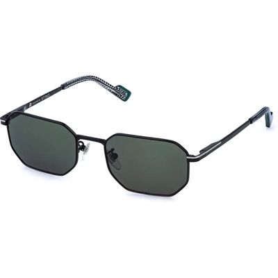 Sting Lunettes De Soleil Sst581-550540 55x20x145 Mm Shiny Black W/Shiny Palladium Parts Green/CAT3 - Publicité Sting Lunettes De Soleil Sst581-550540 55x20x145 Mm Shiny Black W/Shiny Palladium Parts Green/CAT3 - Publicité