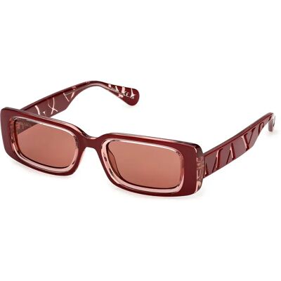 Max&co Lunettes De Soleil Pour Femme Mo0156 Shiny Red Brown/CAT2 Femme - Publicité Max&co Lunettes De Soleil Pour Femme Mo0156 Shiny Red Brown/CAT2 Femme - Publicité
