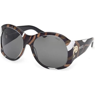 Pucci Lunettes De Soleil Pour Femme Ep0233 Animal Gradient Smoke/CAT3 Femme - Publicité Pucci Lunettes De Soleil Pour Femme Ep0233 Animal Gradient Smoke/CAT3 Femme - Publicité