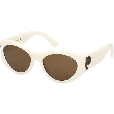 Pucci Lunettes De Soleil Pour Femme Ep0249 White Brown/CAT3 Femme - Publicité Pucci Lunettes De Soleil Pour Femme Ep0249 White Brown/CAT3 Femme - Publicité