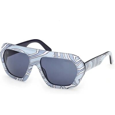 Pucci Lunettes De Soleil Pour Femme Ep0252 Blue / White Blue/CAT3 - Publicité Pucci Lunettes De Soleil Pour Femme Ep0252 Blue / White Blue/CAT3 - Publicité