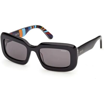 Pucci Lunettes De Soleil Pour Femme Ep0253 Black / Monocolor Smoke/CAT3 Femme - Publicité Pucci Lunettes De Soleil Pour Femme Ep0253 Black / Monocolor Smoke/CAT3 Femme - Publicité