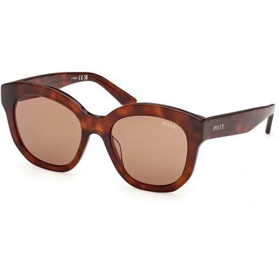 Pucci Lunettes De Soleil Pour Femme Ep0254 Blonde Havana Brown/CAT2 - Publicité Pucci Lunettes De Soleil Pour Femme Ep0254 Blonde Havana Brown/CAT2 - Publicité