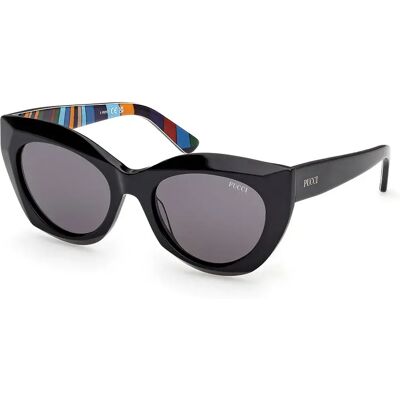 Pucci Lunettes De Soleil Pour Femme Ep0257 Shiny Black Smoke/CAT3 - Publicité Pucci Lunettes De Soleil Pour Femme Ep0257 Shiny Black Smoke/CAT3 - Publicité