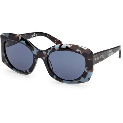 Pucci Lunettes De Soleil Pour Femme Ep0259 Coloured Havana Blue/CAT3 - Publicité Pucci Lunettes De Soleil Pour Femme Ep0259 Coloured Havana Blue/CAT3 - Publicité