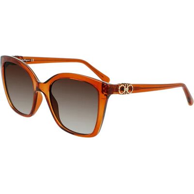 Ferragamo Lunettes De Soleil Pour Femme Sf1026s-261 Brown Grey/CAT2 Femme - Publicité Ferragamo Lunettes De Soleil Pour Femme Sf1026s-261 Brown Grey/CAT2 Femme - Publicité