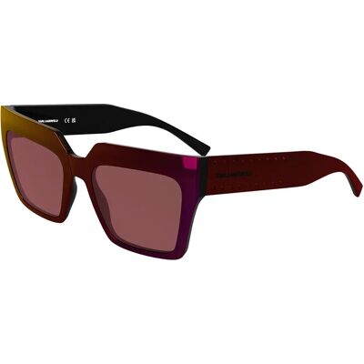 Karl Lagerfeld Lunettes De Soleil Pour Femme Kl6181s-602 Red Red/CAT2 Femme - Publicité Karl Lagerfeld Lunettes De Soleil Pour Femme Kl6181s-602 Red Red/CAT2 Femme - Publicité