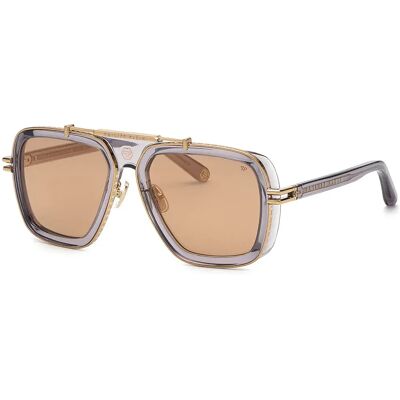 Philipp Plein Lunettes De Soleil Spp109m579mbx Grey / Brown One Size Homme - Publicité Philipp Plein Lunettes De Soleil Spp109m579mbx Grey / Brown One Size Homme - Publicité
