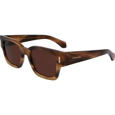 Ferragamo Lunettes De Soleil Sf2010s-319 52/21/145 Brown Brown/CAT3 Homme - Publicité Ferragamo Lunettes De Soleil Sf2010s-319 52/21/145 Brown Brown/CAT3 Homme - Publicité