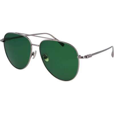Ferragamo Lunettes De Soleil Sf308s-44 61/15/145 Silver Green/CAT3 Homme - Publicité Ferragamo Lunettes De Soleil Sf308s-44 61/15/145 Silver Green/CAT3 Homme - Publicité