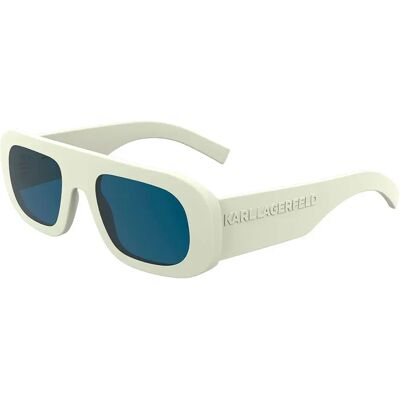 Karl Lagerfeld Lunettes De Soleil Kl6188s-105 52/22/145 White Blue/CAT3 Homme - Publicité Karl Lagerfeld Lunettes De Soleil Kl6188s-105 52/22/145 White Blue/CAT3 Homme - Publicité