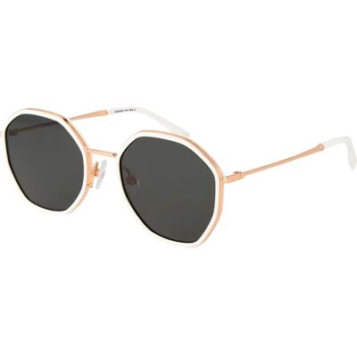 Ana Hickmann Lunettes De Soleil Pour Femme Hi3170-54d01 54/19/142 White Grey/CAT3 Femme - Publicité Ana Hickmann Lunettes De Soleil Pour Femme Hi3170-54d01 54/19/142 White Grey/CAT3 Femme - Publicité
