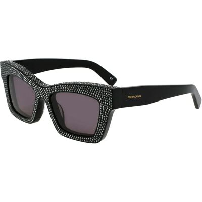 Ferragamo Lunettes De Soleil Pour Femme Sf2045sr52170 52/17/140 Black Black/CAT3 Femme - Publicité Ferragamo Lunettes De Soleil Pour Femme Sf2045sr52170 52/17/140 Black Black/CAT3 Femme - Publicité