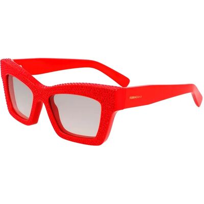 Ferragamo Lunettes De Soleil Pour Femme Sf2045sr52176 52/17/140 Red Red/CAT1 Femme - Publicité Ferragamo Lunettes De Soleil Pour Femme Sf2045sr52176 52/17/140 Red Red/CAT1 Femme - Publicité