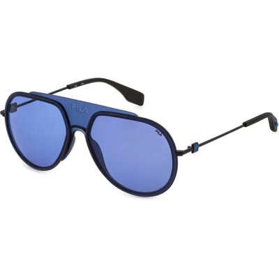 Fila Lunettes De Soleil Sfi084-58530y 58/16/140 Black / Blue One Size Homme - Publicité Fila Lunettes De Soleil Sfi084-58530y 58/16/140 Black / Blue One Size Homme - Publicité