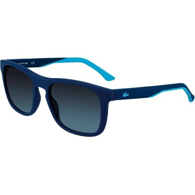 Lacoste Lunettes De Soleil L956s-401 55/19/145 Blue Blue/CAT3 Homme - Publicité Lacoste Lunettes De Soleil L956s-401 55/19/145 Blue Blue/CAT3 Homme - Publicité