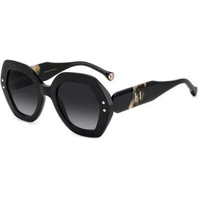 Carolina Herrera Lunettes De Soleil Pour Femme Her0126swr7 52/24/145 Black Grey/CAT3 - Publicité Carolina Herrera Lunettes De Soleil Pour Femme Her0126swr7 52/24/145 Black Grey/CAT3 - Publicité