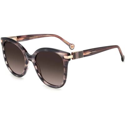 Carolina Herrera Lunettes De Soleil Pour Femme Her0134s1zx 55/21/145 Pink Brown/CAT2 - Publicité Carolina Herrera Lunettes De Soleil Pour Femme Her0134s1zx 55/21/145 Pink Brown/CAT2 - Publicité