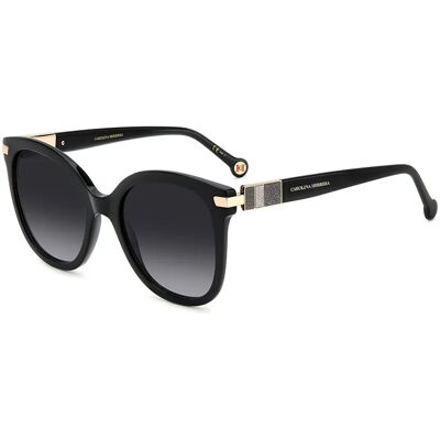 Carolina Herrera Lunettes De Soleil Pour Femme Her0134s807 55/21/145 Black Grey/CAT3 - Publicité Carolina Herrera Lunettes De Soleil Pour Femme Her0134s807 55/21/145 Black Grey/CAT3 - Publicité