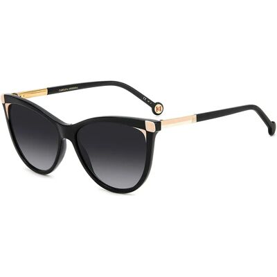 Carolina Herrera Lunettes De Soleil Pour Femme Her0141skdx 57/15/145 Black Grey/CAT3 - Publicité Carolina Herrera Lunettes De Soleil Pour Femme Her0141skdx 57/15/145 Black Grey/CAT3 - Publicité