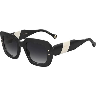 Carolina Herrera Lunettes De Soleil Pour Femme Her0186s80s 52/22/145 Black Grey/CAT3 - Publicité Carolina Herrera Lunettes De Soleil Pour Femme Her0186s80s 52/22/145 Black Grey/CAT3 - Publicité