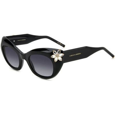 Carolina Herrera Lunettes De Soleil Pour Femme Her0215s807 50/25/140 Black Grey/CAT3 - Publicité Carolina Herrera Lunettes De Soleil Pour Femme Her0215s807 50/25/140 Black Grey/CAT3 - Publicité