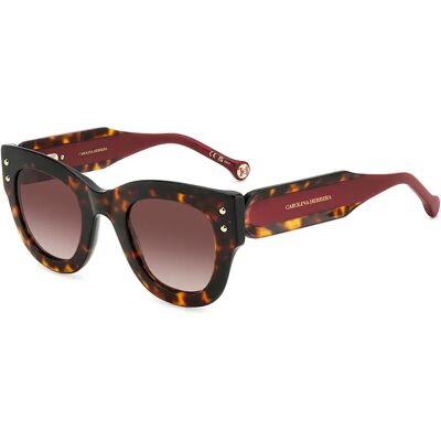 Carolina Herrera Lunettes De Soleil Pour Femme Her0222so63 47/26/145 Red Brown/CAT3 - Publicité Carolina Herrera Lunettes De Soleil Pour Femme Her0222so63 47/26/145 Red Brown/CAT3 - Publicité