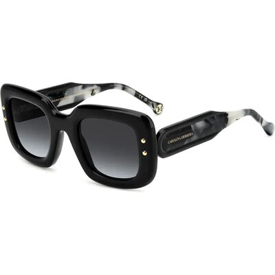 Carolina Herrera Lunettes De Soleil Pour Femme Her0313s807 49/26/145 Black Grey/CAT3 - Publicité Carolina Herrera Lunettes De Soleil Pour Femme Her0313s807 49/26/145 Black Grey/CAT3 - Publicité