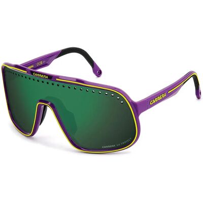 Carrera Lunettes De Soleil Csport02s83w 99/01/130 Purple Mirror Green/CAT3 - Publicité Carrera Lunettes De Soleil Csport02s83w 99/01/130 Purple Mirror Green/CAT3 - Publicité
