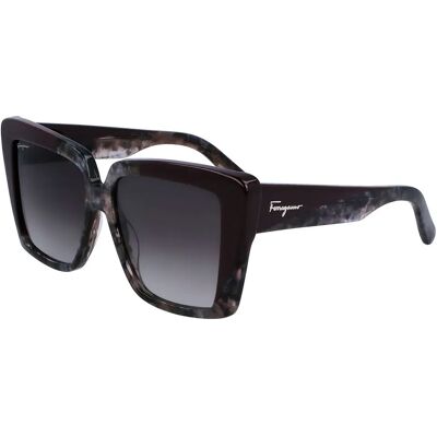 Ferragamo Lunettes De Soleil Pour Femme Sf1060s-21 55x14x140 Grey Grey/CAT2 - Publicité Ferragamo Lunettes De Soleil Pour Femme Sf1060s-21 55x14x140 Grey Grey/CAT2 - Publicité