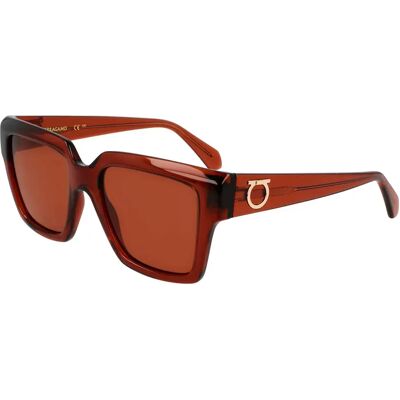 Ferragamo Lunettes De Soleil Pour Femme Sf2014s-232 54x19x140 Brown Brown/CAT2 - Publicité Ferragamo Lunettes De Soleil Pour Femme Sf2014s-232 54x19x140 Brown Brown/CAT2 - Publicité