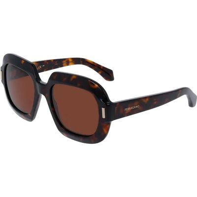 Ferragamo Lunettes De Soleil Pour Femme Sf2068se-242 54x20x145 Brown Brown/CAT3 - Publicité Ferragamo Lunettes De Soleil Pour Femme Sf2068se-242 54x20x145 Brown Brown/CAT3 - Publicité