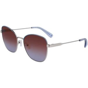 Longchamp Lunettes De Soleil Pour Femme 164s Silver / Azure Silver Femme