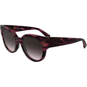 Longchamp Lunettes De Soleil Pour Femme Lo779s N Textured Brown / Purple / Rose Light Brown 4/CAT3 Femme