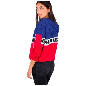 Alpha Industries Color Block Jacket Rouge,Bleu L Femme Rouge,Bleu L female