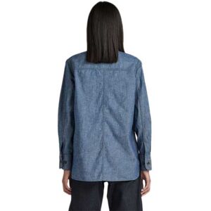 G-star Officer Bf Long Sleeve Shirt Bleu L Femme Bleu L female