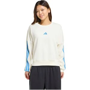 Adidas Sweat-shirt Essentials 3 Stripes French Terry Off White / Ray Blue XL Femme - Publicité Adidas Sweat-shirt Essentials 3 Stripes French Terry Off White / Ray Blue XL Femme - Publicité
