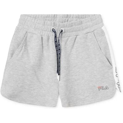 Fila Short Laurie Light Grey Mel Bros / Bright White XL Femme - Publicité Fila Short Laurie Light Grey Mel Bros / Bright White XL Femme - Publicité