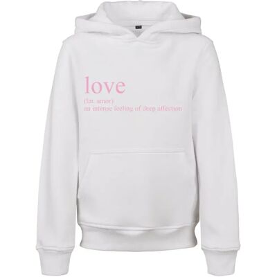 Mister Tee Sweat à Capuche Love Definition White 158-164 cm - Publicité Mister Tee Sweat à Capuche Love Definition White 158-164 cm - Publicité