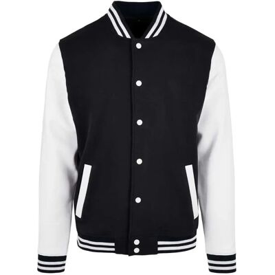 Build Your Brand Veste Basic College Black / White XL Homme - Publicité Build Your Brand Veste Basic College Black / White XL Homme - Publicité