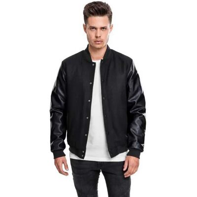 Urban Classics Veste Oldschool College Black / Black 2XL Homme - Publicité Urban Classics Veste Oldschool College Black / Black 2XL Homme - Publicité