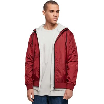 Build Your Brand Veste Windrunner burgundy / black L Homme - Publicité Build Your Brand Veste Windrunner burgundy / black L Homme - Publicité