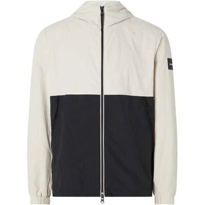 Calvin Klein Veste Crinkle Nylon Blous Blocking Stony Beige / Black M Homme - Publicité Calvin Klein Veste Crinkle Nylon Blous Blocking Stony Beige / Black M Homme - Publicité
