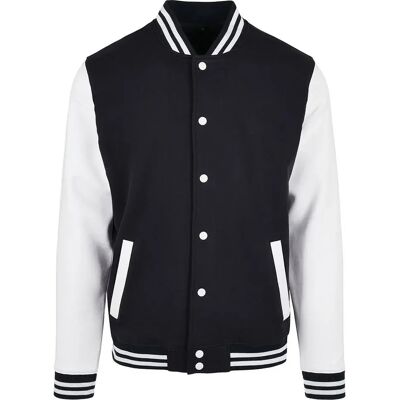 Build Your Brand Veste Basic College Black / White M Homme - Publicité Build Your Brand Veste Basic College Black / White M Homme - Publicité