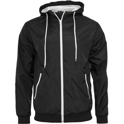 Build Your Brand Veste Windrunner Black / White XS Homme - Publicité Build Your Brand Veste Windrunner Black / White XS Homme - Publicité
