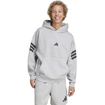 Adidas Sweat à Capuche Future Icons 3 Stripes Medium Grey Heather M Homme - Publicité Adidas Sweat à Capuche Future Icons 3 Stripes Medium Grey Heather M Homme - Publicité