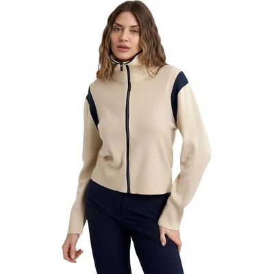 Calvin Klein Golf Sweat-shirt à Zip Rivera Knit Tapioca XL Femme - Publicité Calvin Klein Golf Sweat-shirt à Zip Rivera Knit Tapioca XL Femme - Publicité